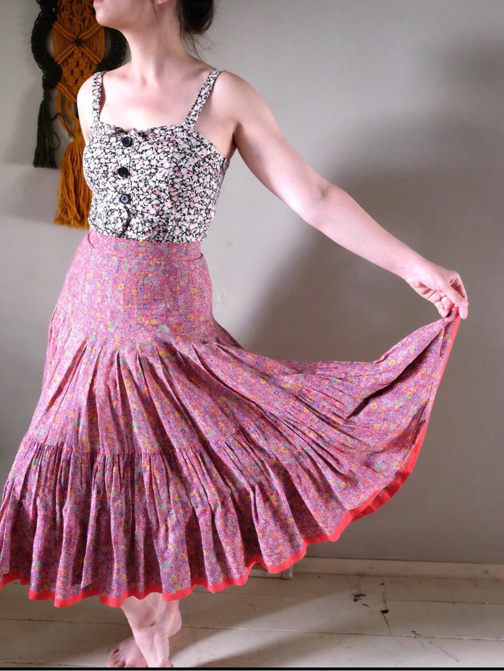 Vintage Red Skirt